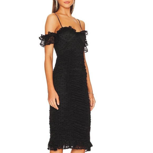 MAJORELLE Clare Lace Midi Dress - Picture 2 of 10